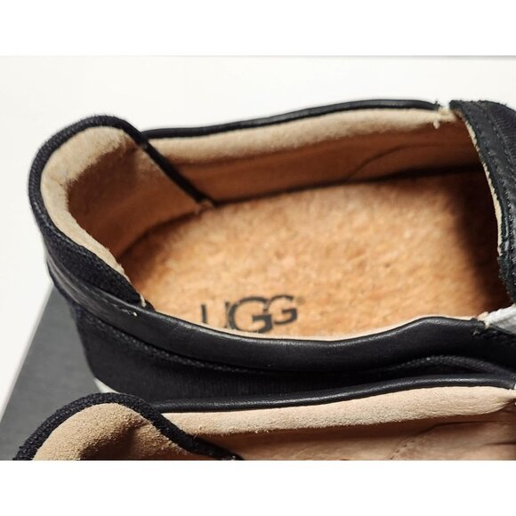 UGG Mateo Canvas Slip On Loafer Men\'s 8.5 Black 1019626 main image 12